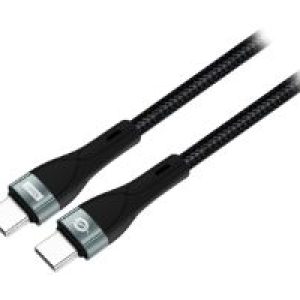 Cable CONCEPTRONIC USB-C M/M 100W 1.2m Negro(ETTA01B12)
