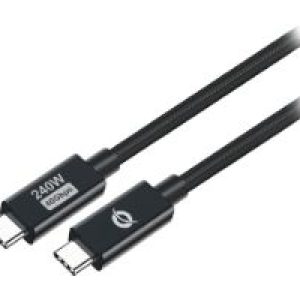 Cable CONCEPTRONIC USB-C M/M 240W 1.2m Negro(ETTA04B12)