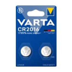 Pilas Varta Lithium Coin CR2016 Blister 2 (6016101402)