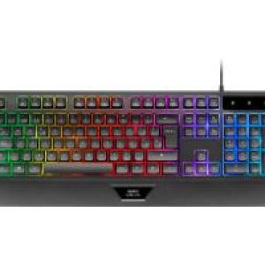 Teclado Mars Gaming FRGB Multimedia USB Negro (MK124ES)