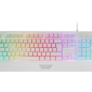 Teclado Mars Gaming FRGB Multimedia Blanco (MK124WES)