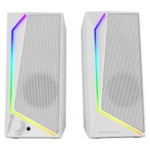 Altavoces Mars Gaming 2.0 15W RGB 3.5mm Blancos (MS72W)