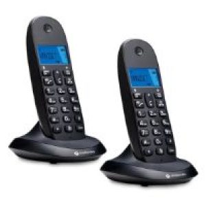 Teléfono Inalámbrico Motorola C1002CB+ Pack Duo Negro