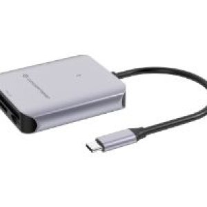 Lector Tarjetas CONCEPTRONIC USB-C 3.1 Gris (BIAN09G)