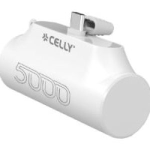 PowerBank CELLY 5000mAh USB-C Blanco (PBC5000WH)