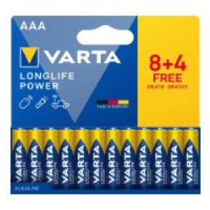 Pilas Varta Longlife Power AAA Blister 8+4 (4903121772)