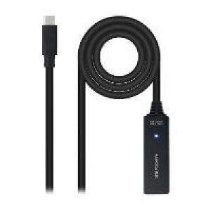 Nanocable USB-C M/H Cable 5m Negro (10.01.1311)