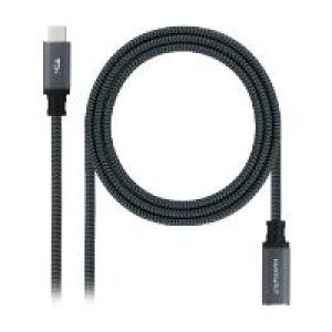 Nanocable USB-C 3.2 M/H 50cm Negro (10.01.4500-COMB)