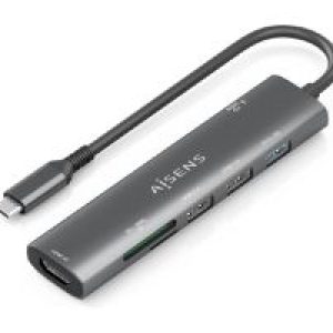 Docking AISENS 7en1 USB-C Gris (ASUC-7P027-GR)