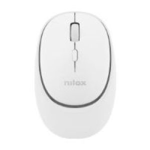 Ratón NILOX Dual-Wireless Recargable Blanco (NXMDWS101)