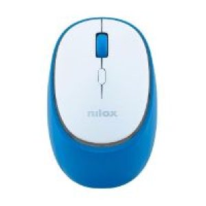 Ratón NILOX Dual-Wireless Blanco/Azul (NXMDWS103)