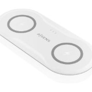 Estación Carga AISENS Qi 2en1 USB-C (ASCH-15W2WC059-W)