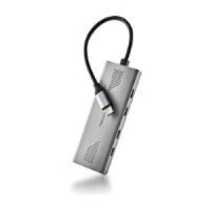Hub NGS USB-C 3.0 a 4xUSB-C Aluminio/Plata (WONDER4C)