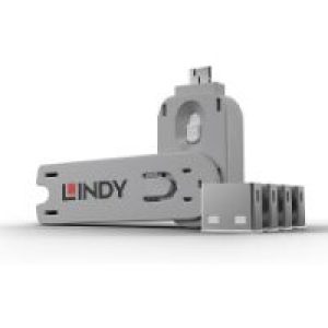 Llave LINDY Bloqueadora de Puerto USB-A 4 Unid (40454)