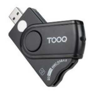 Lector TooQ DNIe TF/SD USB-A 2.0 Negro (TQR-3012B)