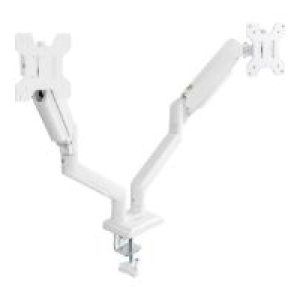 Soporte Mesa TooQ 13″-34″ 2 Brazos Blanco (DB1434TNR-W)