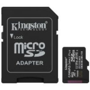 Kingston Micro SDXC 256Gb + Adaptador SD (SDCS3/256GB)