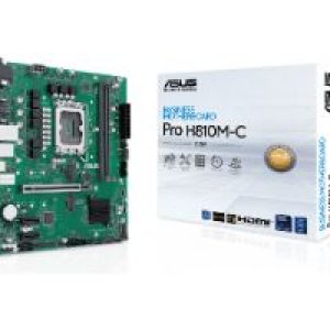 ASUS PRO H810M-C-CSM: (1851) 2DDR5 HDMI VGA DVI DP mATX