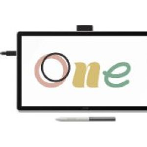 Tableta WACOM One 14″ FHD Lápiz Blanca/Negra (DTC141W0)