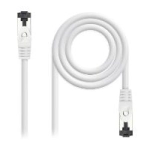 Nanocable Cat.8.1 SSTP 30cm Blanco (10.20.2000-L30-W)