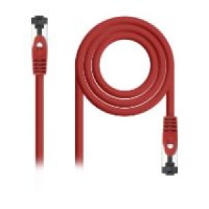 Nanocable Cat.8.1 SSTP 25cm Rojo (10.20.2000-L25-R)