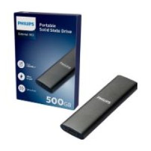 SSD Philips Slim 500Gb SATA USB-C 3.0 Gris (FM50SS031P)