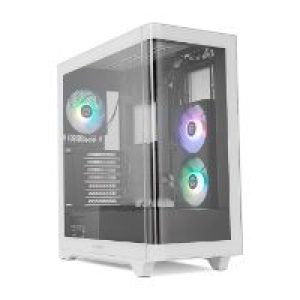 Caja NOX Ether ATX ITX Negra/Blanca (NXHUMMERETHERBW)