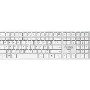 Teclado NILOX QWERTY Bluetooth Blanco (NXKBW01S)