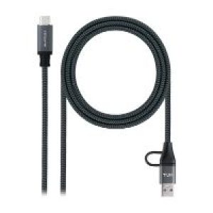 Nanocable USB-C a USB-A+USB-C/M 3m (10.01.4113-COMB)