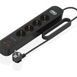 Regleta AISENS 4Tomas 2xUSB-C 2xUSB-A (ASPS-2A2C13-BK)