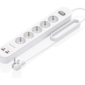 Regleta AISENS 5 Tomas 2xUSB-C 2xUSB-A (ASPS-2A2C14-W)