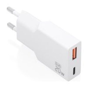 Cargador Pared AISENS GaN 20W USB-A/C Blanco(A110-0998)