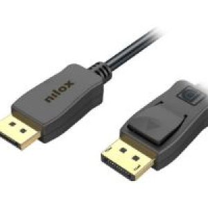 Cable NILOX DP/DP 1.4 Audio-Video 3m Negro (NXDP-1.4-3R
