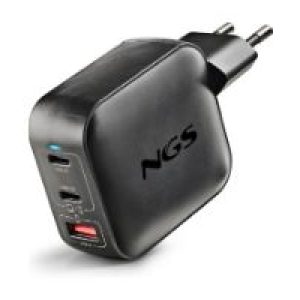 Cargador NGS 2xUSB-C 1xUSB-A 100W Negro (BUD100WTINY)