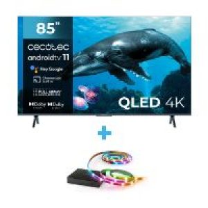 TV CECOTEC V3+ 85″ (03621) +REGALO Sync Box WiZ (9639)B
