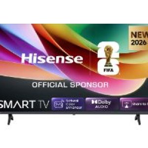 TV Hisense 32″ QLED FHD Smart TV HomeOS Negro (32A4S)