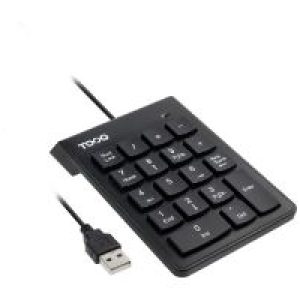 Teclado Numérico TooQ 19 Teclas USB Negro (TQK-2001-B)