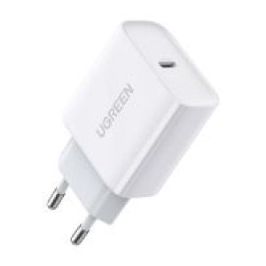 Cargador de Pared Ugreen 20W 1xUSB-C Blanco (60450)