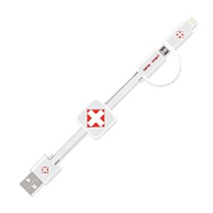 Cable Usb SWISS GO iOS/mUsb-Usb Blanco 1m (SWI503002)