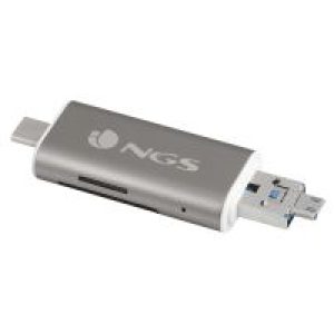 Hub NGS 5en1 1xUSB 2.0 1xmUSB Gris/Blanco (ALLY READER)