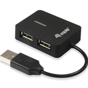 Mini Hub EQUIP Life Travel 4xUSB 2.0 Negro (EQ128952)