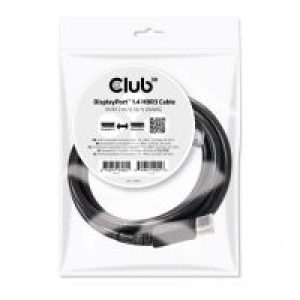 Cable Club 3D DP 1.4 HBR3 2m M/M Negro (CAC-2068)