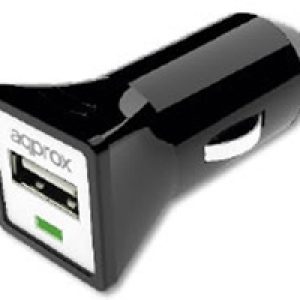 Cargador de Coche Approx USB 5V 1A Negro (APPUSBCARB)