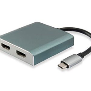 Adaptador EQUIP USB-C/M a 2x HDMI/H Plata (EQ133464)