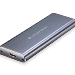 Caja CONCEPTRONIC SSD M.2 SATA USB-C 3.1 Gris (HDE01G)