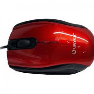 Ratón UNYKA UK-A800 Óptico USB-A 1600dpi Rojo (50540)