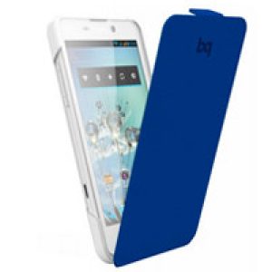 Funda BQ Aquaris 4.5″ Blanca/Azul (11BQFUN122)