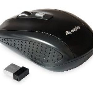 Ratón EQUIP Life Óptico RF 1600dpi Negro (EQ245104)