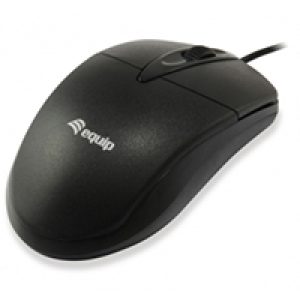 Ratón EQUIP Life Óptico USB-A 1000dpi Negro (EQ245102)