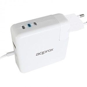 Cargador Approx 85W USB 2.0 MacBook Blanco (APPUAAPL)